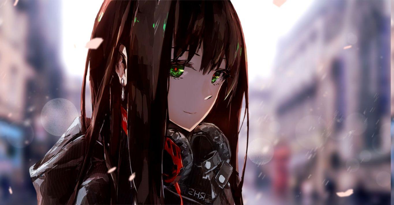 1365x712 Anime Girl Profile Wallpaper