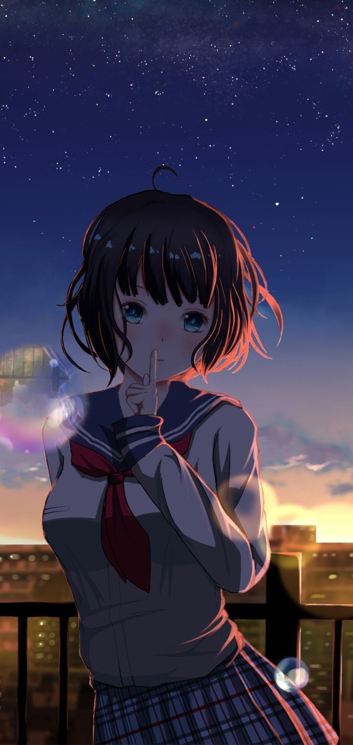 720x1520 Anime girl Wallpaper Download