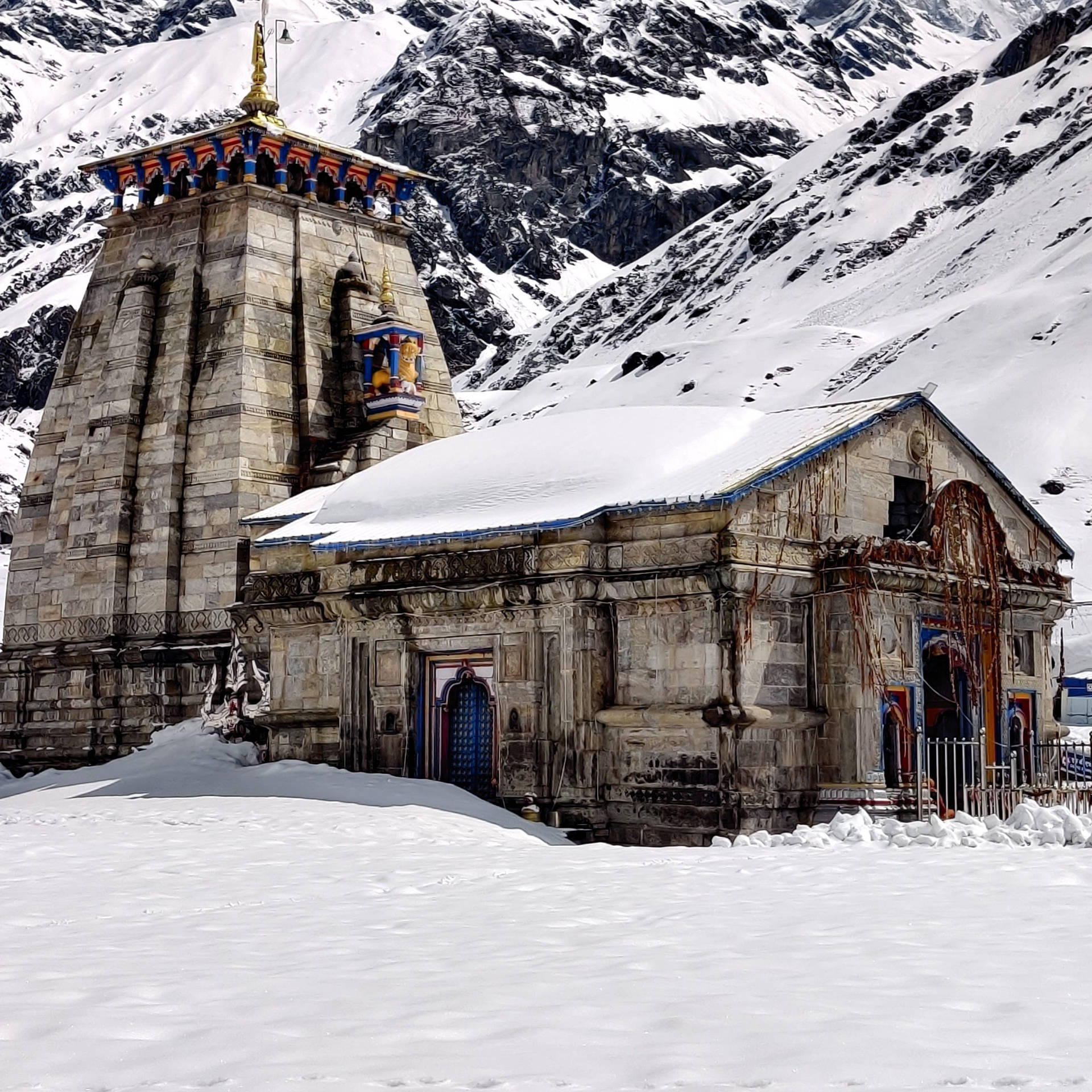 1920x1920 Kedarnath 4k Wallpaper