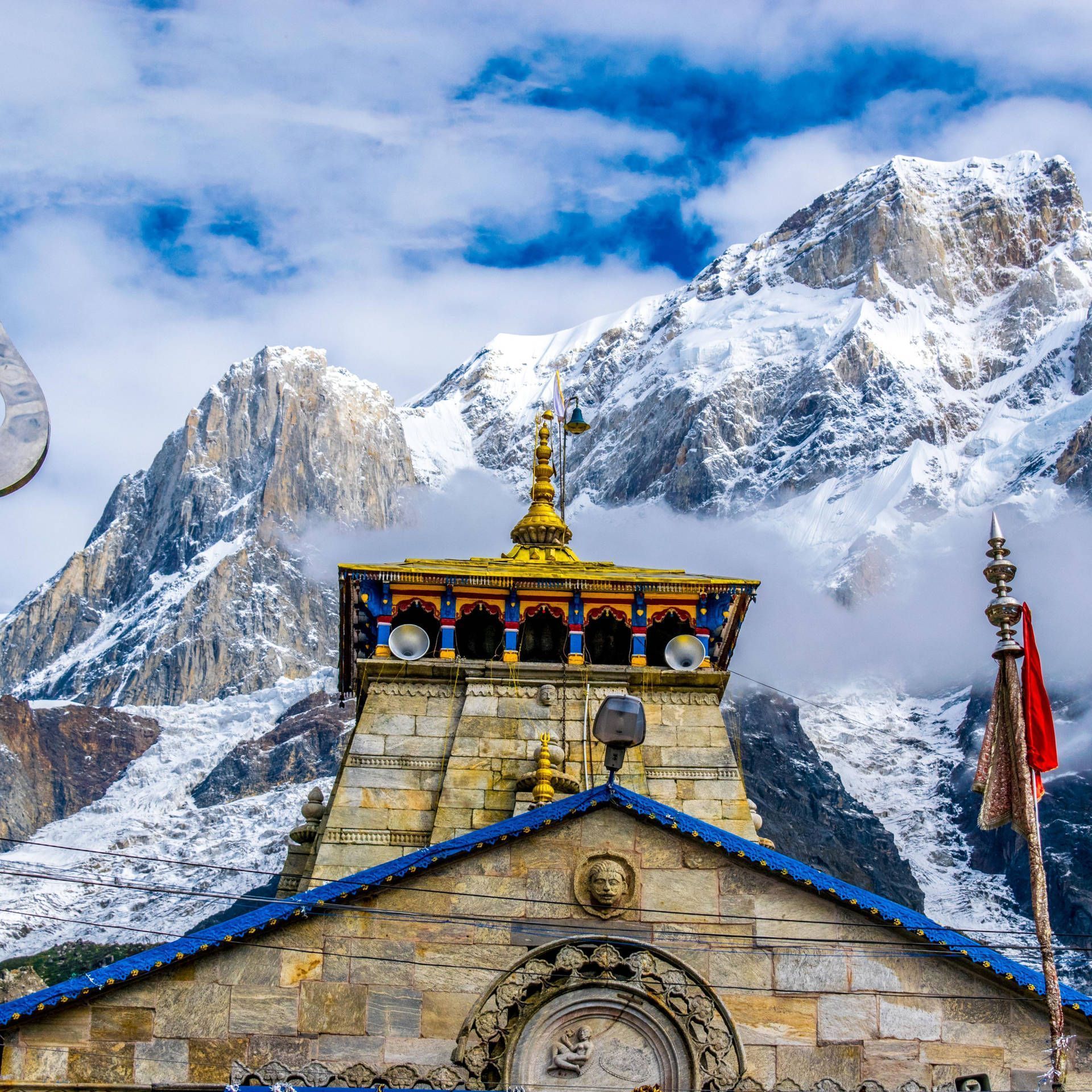 1920x1920 Kedarnath TempleK Wallpaper