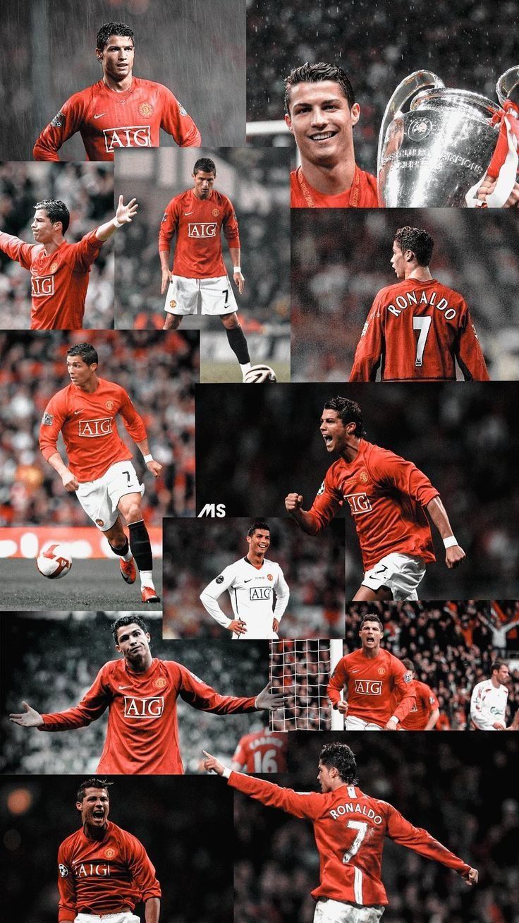 736x1308 Cristiano Ronaldo Collage Wallpaper