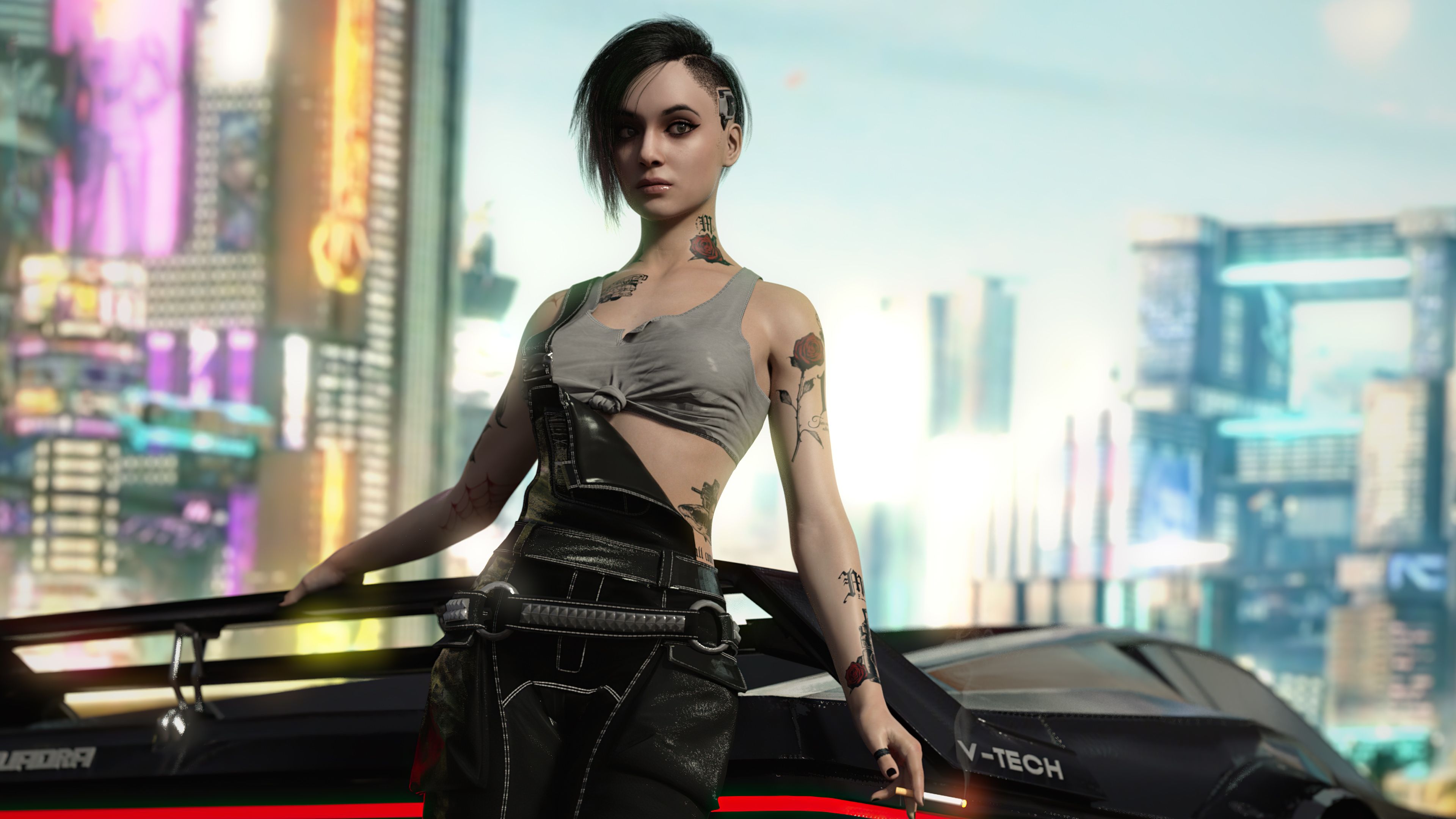 3840x2160 Judy Alvarez Cyberpunk 2077 Wallpaper