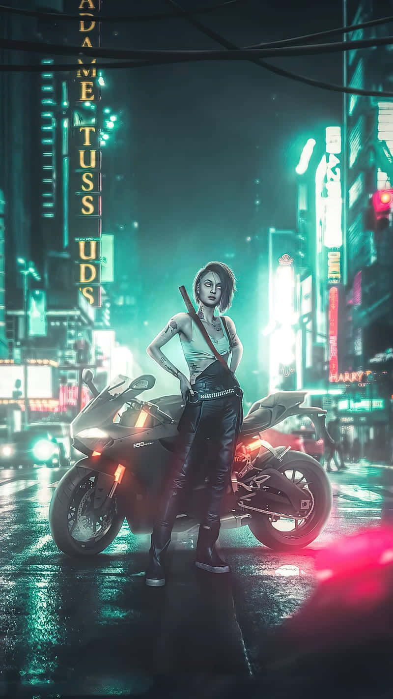 800x1422 Judy Pixel 3 Cyberpunk 2077 Background