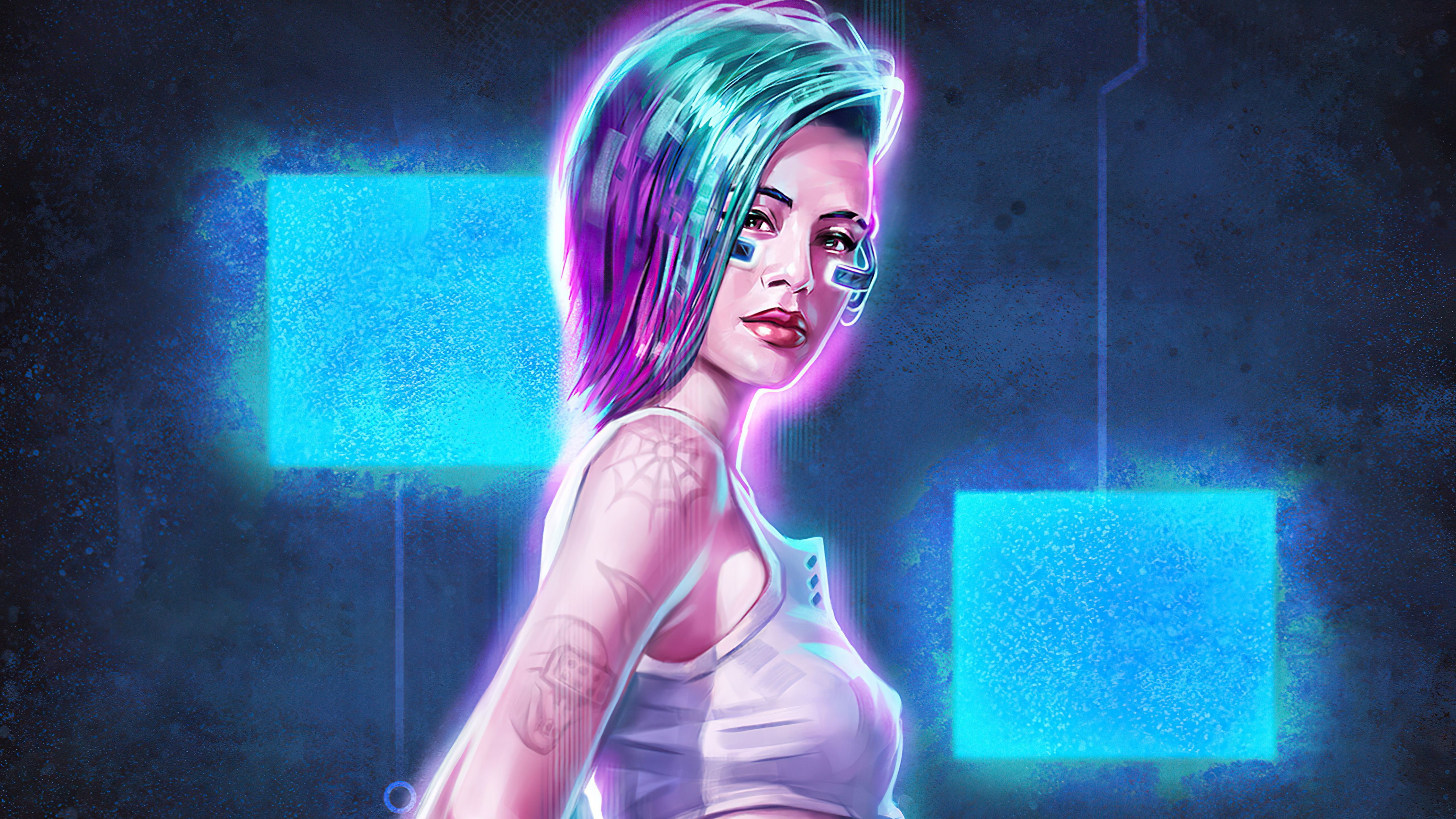 5120x2880 Judy Alvarez Cyberpunk 2077 Fanart 4k