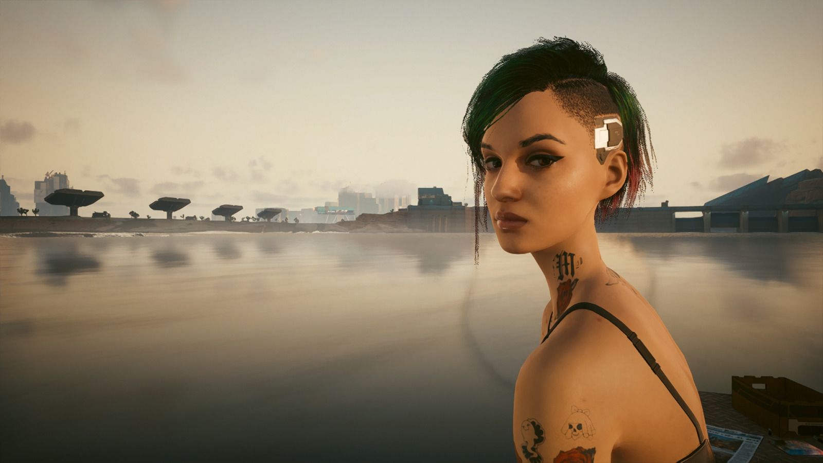 1600x900 Download wallpaper cyberpunk, art