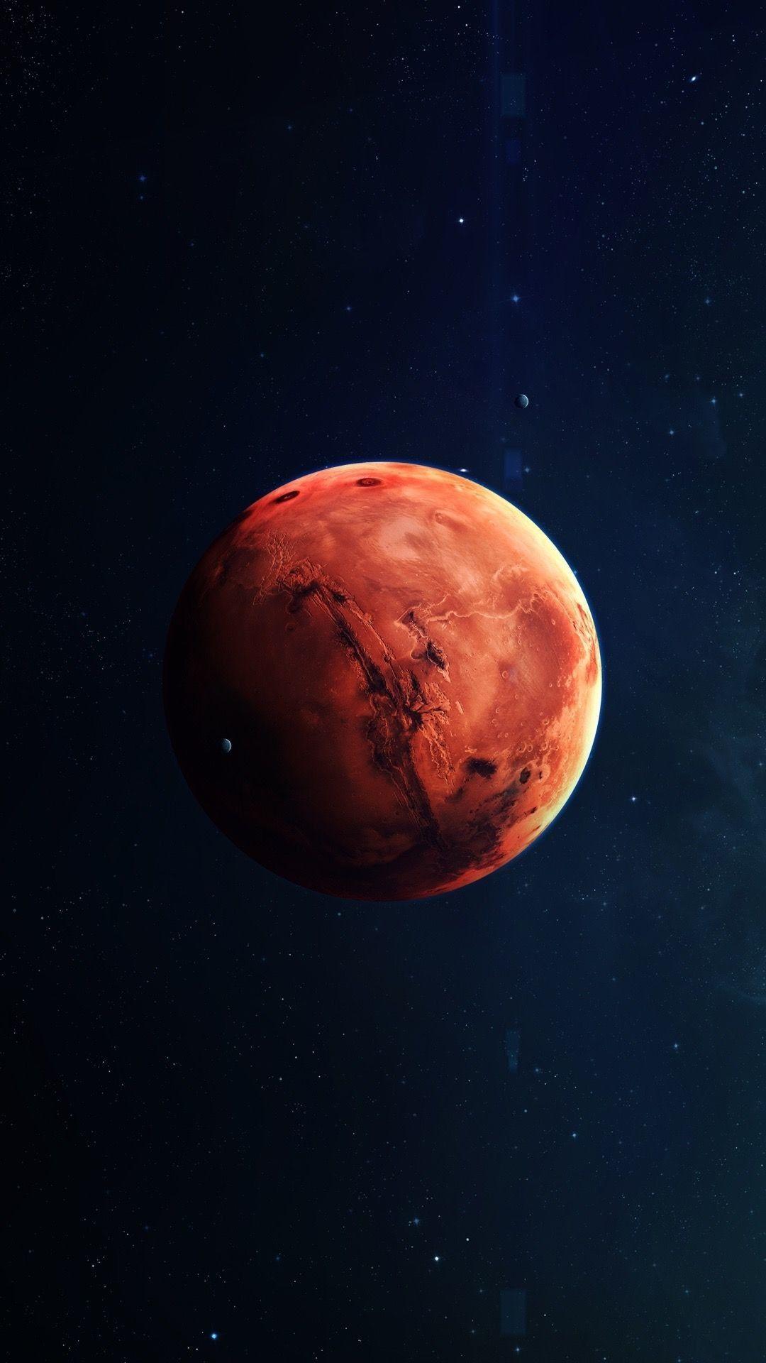 Mars Planet Apple Dark Space Orange iPhone 6 Wallpaper Download  iPhone  Wallpapers iPad wallpapers Onestop D  Mars wallpaper Mars planet Hd  wallpaper android