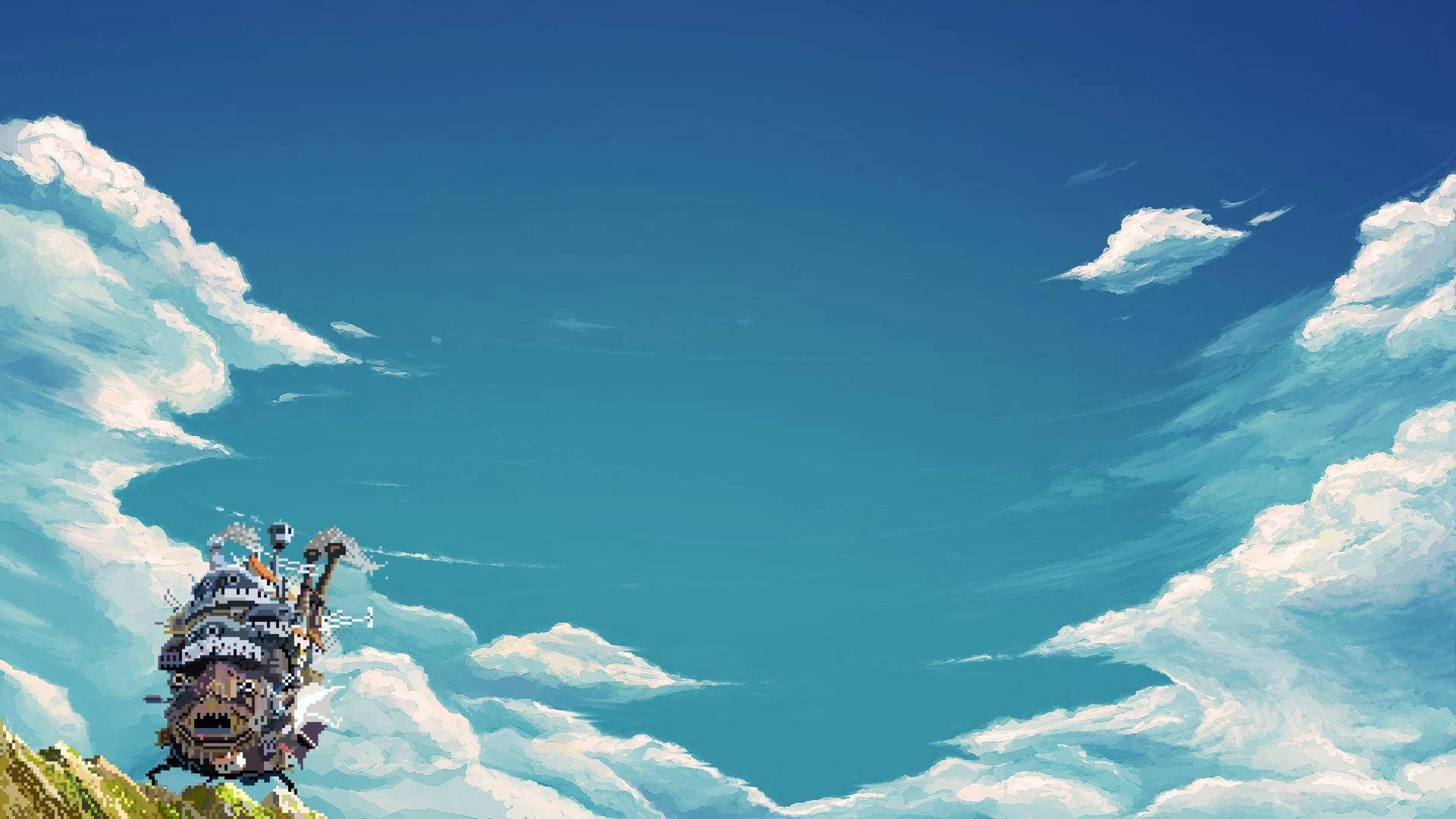 1920x1080 Download free Pixel Art Howl's Moving