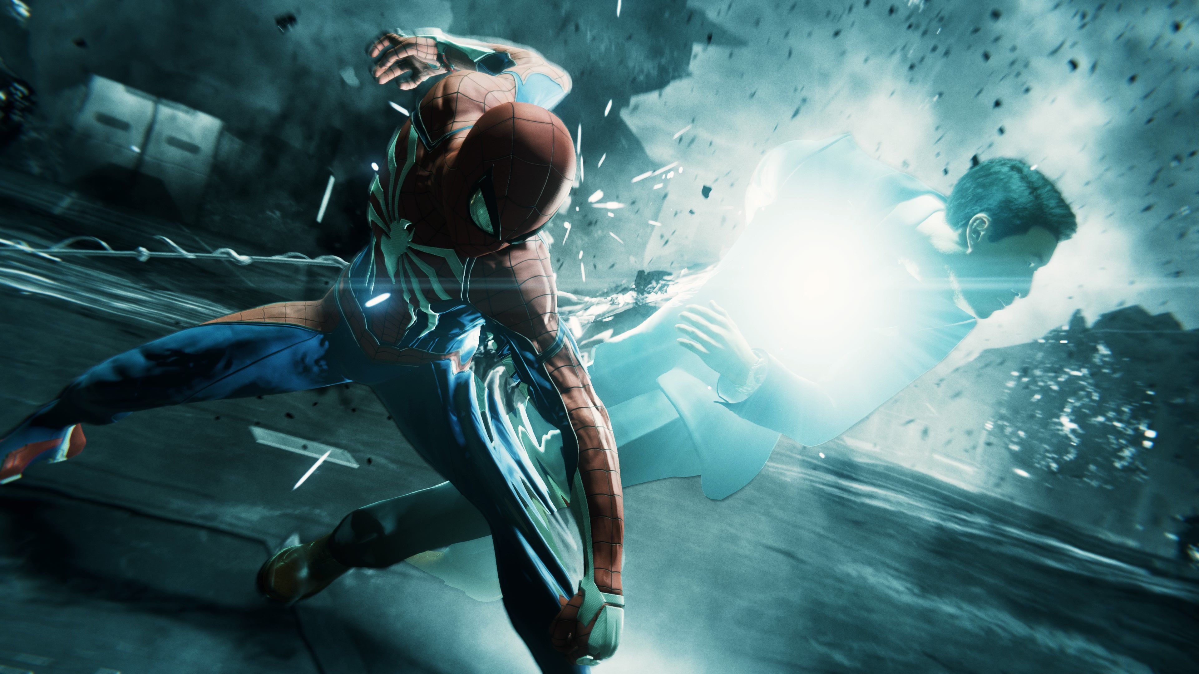 3840x2160 Spiderman Ps4 Fight4k Wallpaper, HD