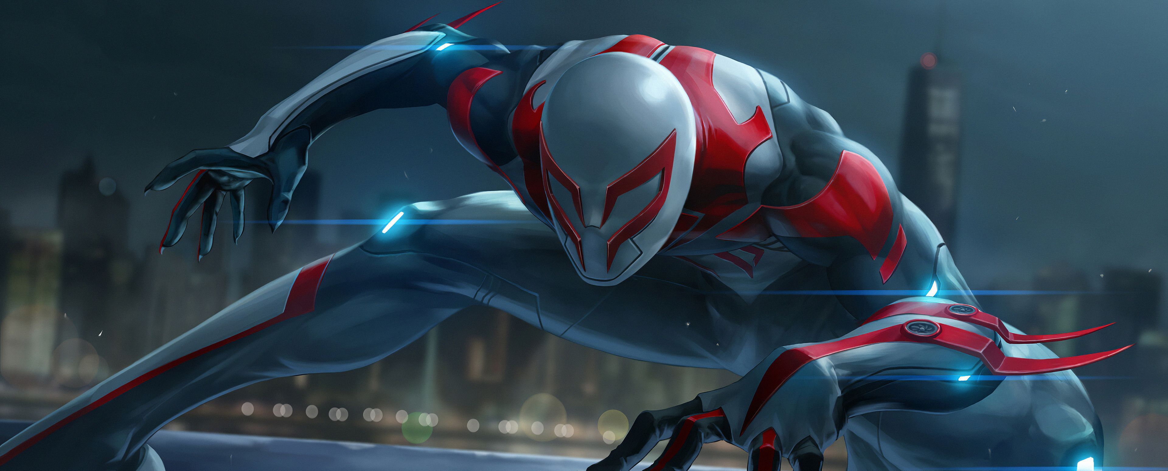 3840x1550 Spiderman 2099 Marel Future Fight