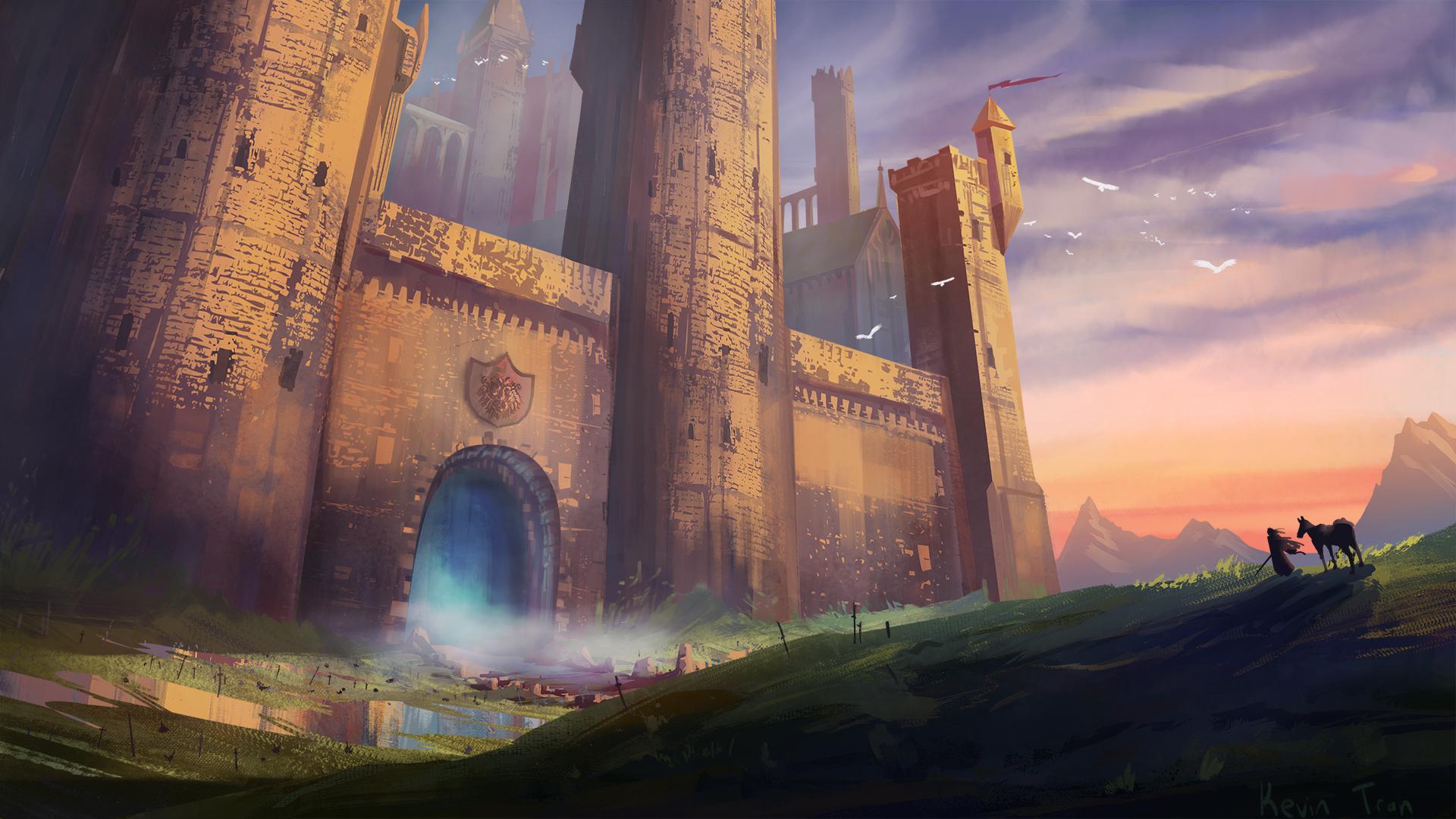 1920x1080 Fantasy Castle environment I made! [1920x1080]
