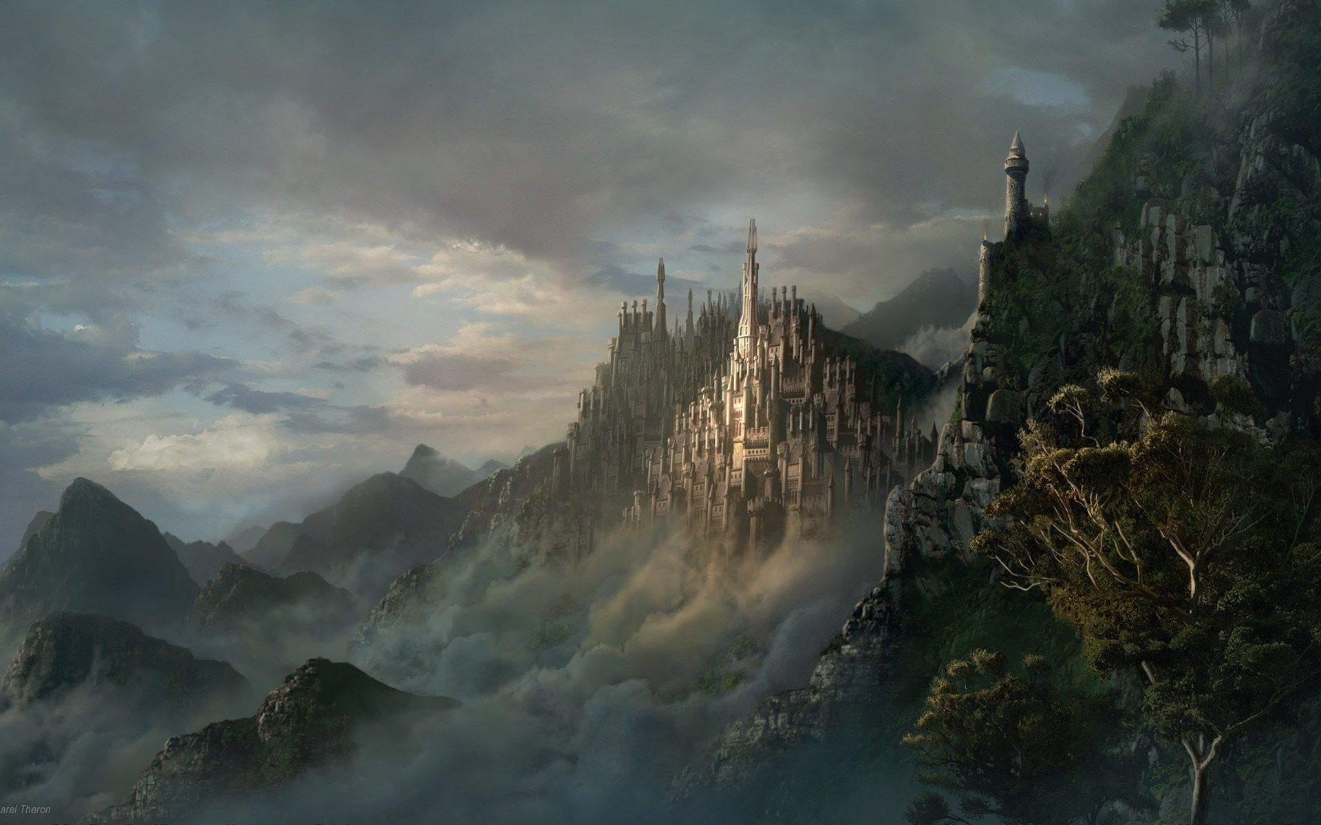 1920x1200 Fantasy Castle HD Wallpaper