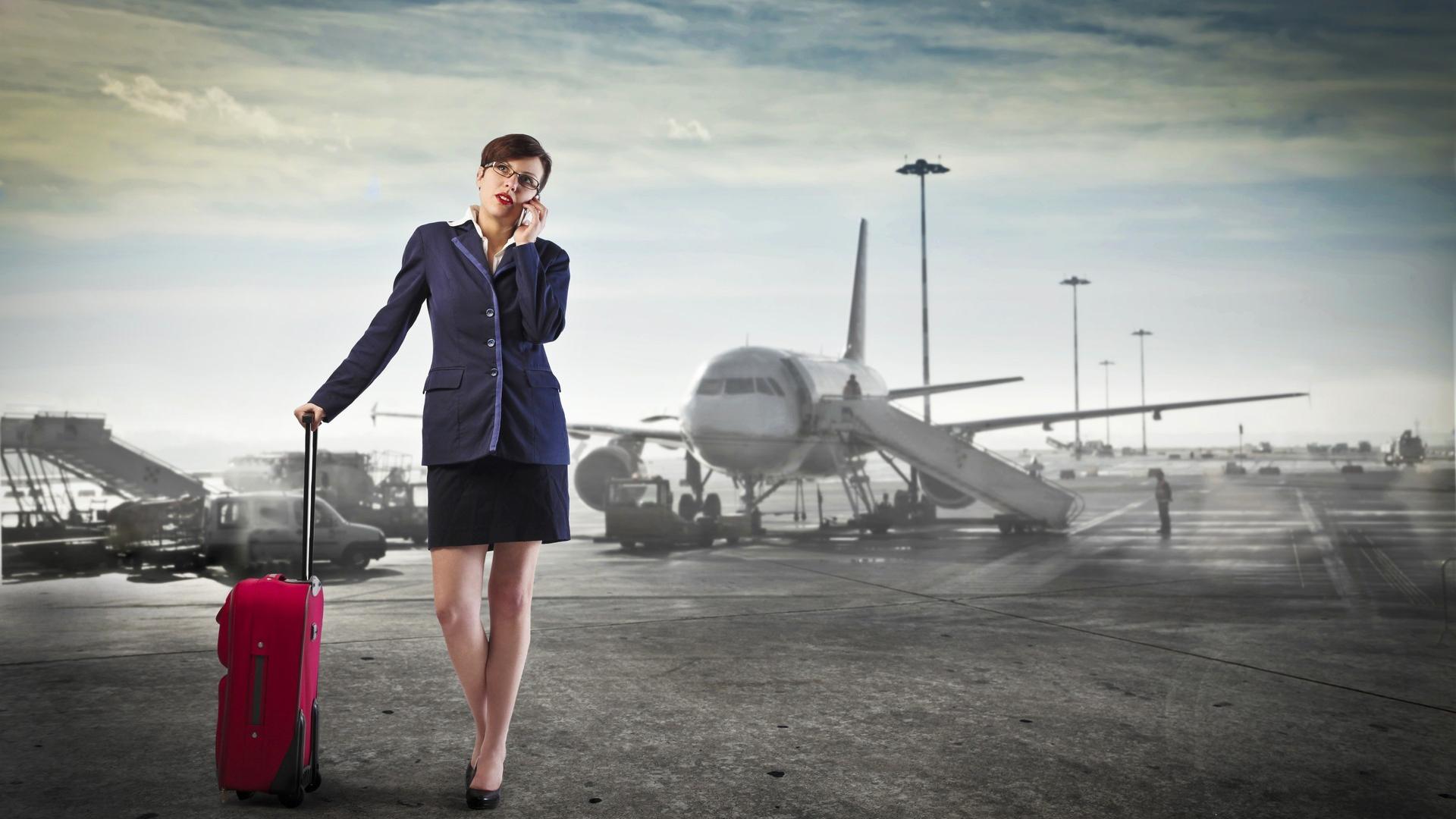 1920x1080 Stewardess Wallpaper