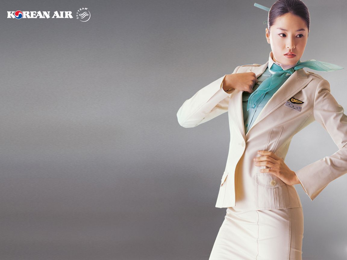 1152x864 Korean Air Beauitful stewardess wallpaper
