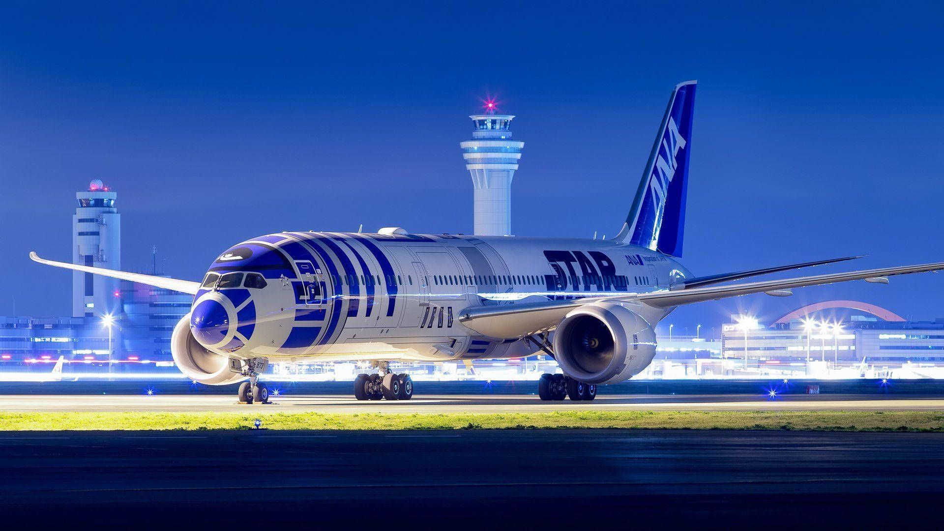 1920x1080 Download Magnificent ANA Airplane At