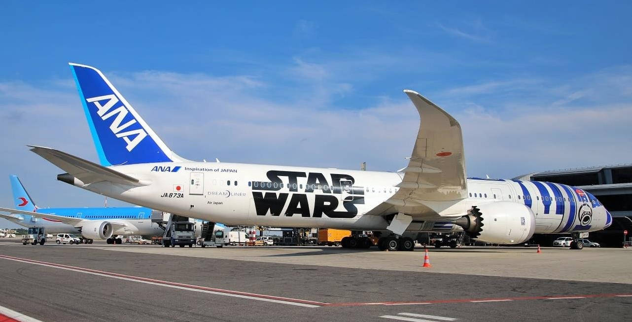 1282x653 ANA Star Wars Airplane Wallpaper