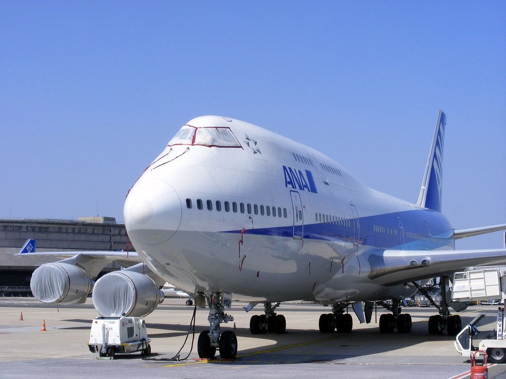 1024x768 ANA All Nippon Airways Boeing 747 400