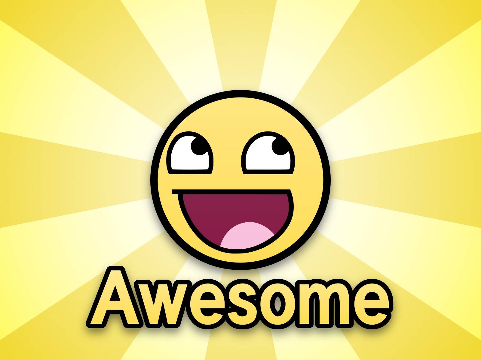 1600x1200 Awesome HD Smiley Face Wallpaper