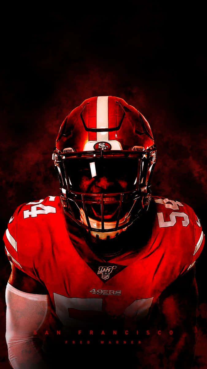 675x1200 Download Fred Warner Red Football
