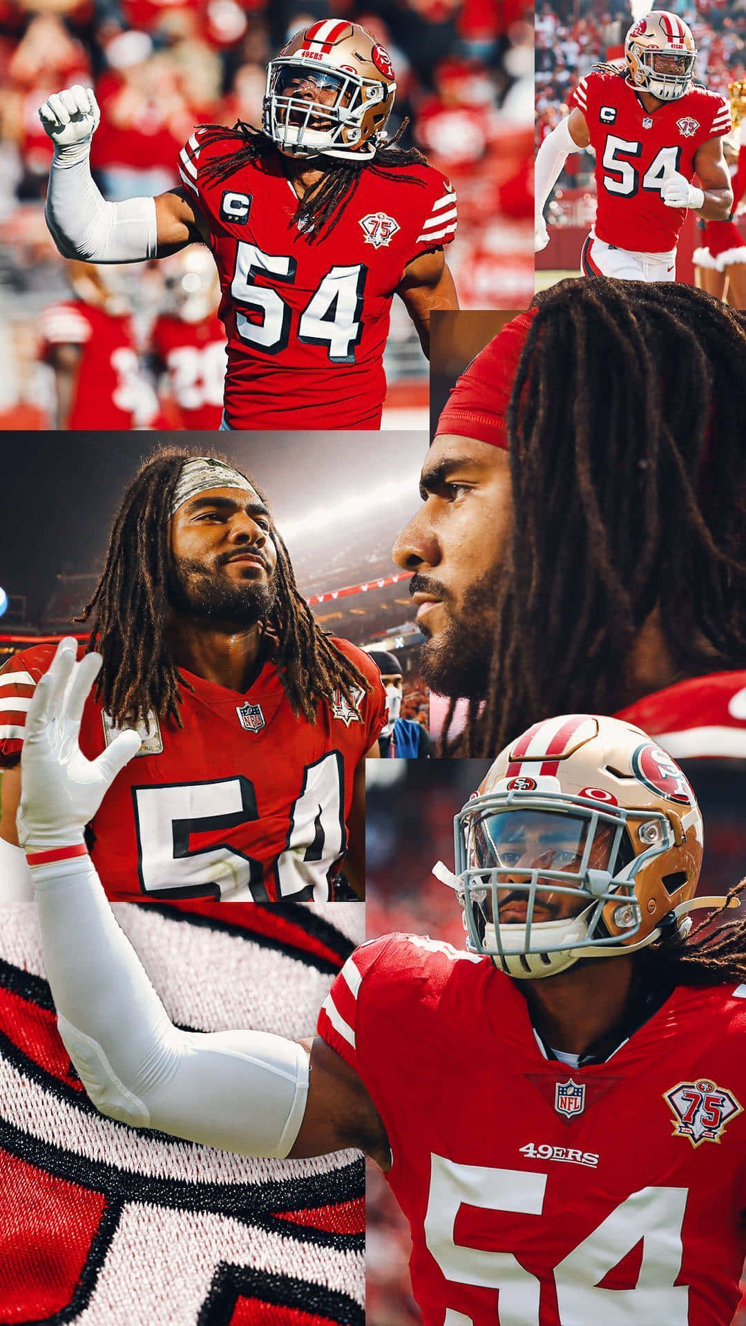 1080x1920 Download Fred Warner Football Collage