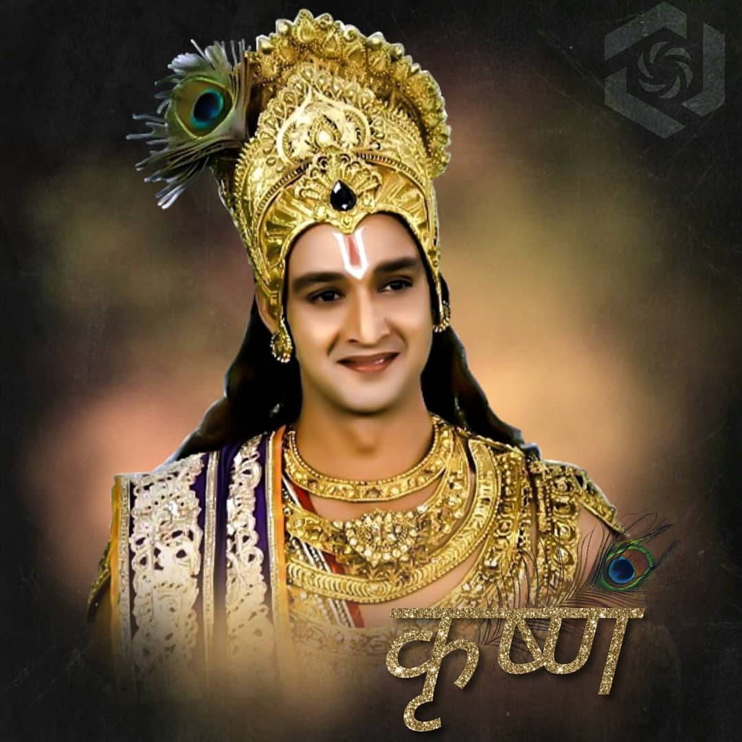 1080x1080 Download Sourabh As Krishna In Mahabharat Wallpaper