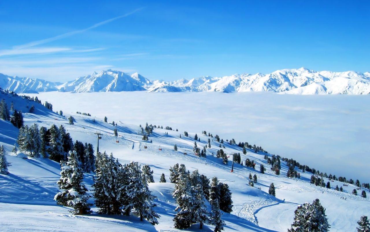 1280x804 Mountains Snow Trees & Ski wallpaper. Mountains Snow Trees