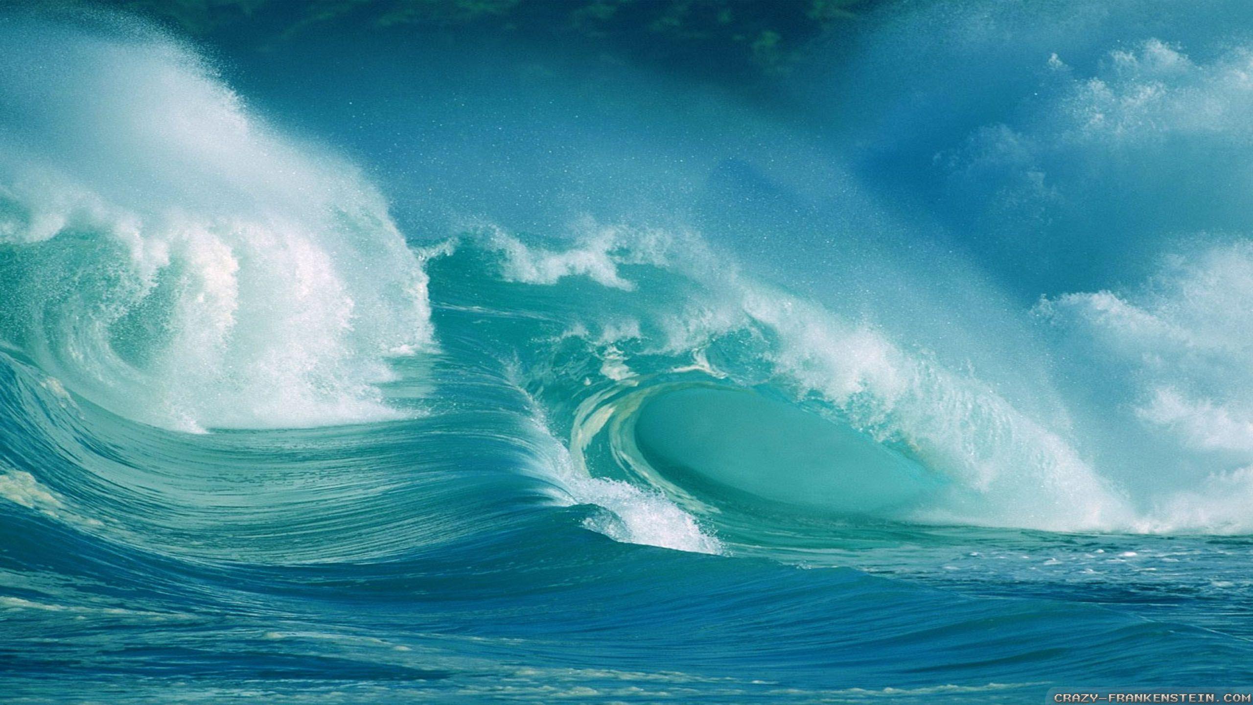 2560x1440 Ultra HD Waves Wallpaper #C46C6LR