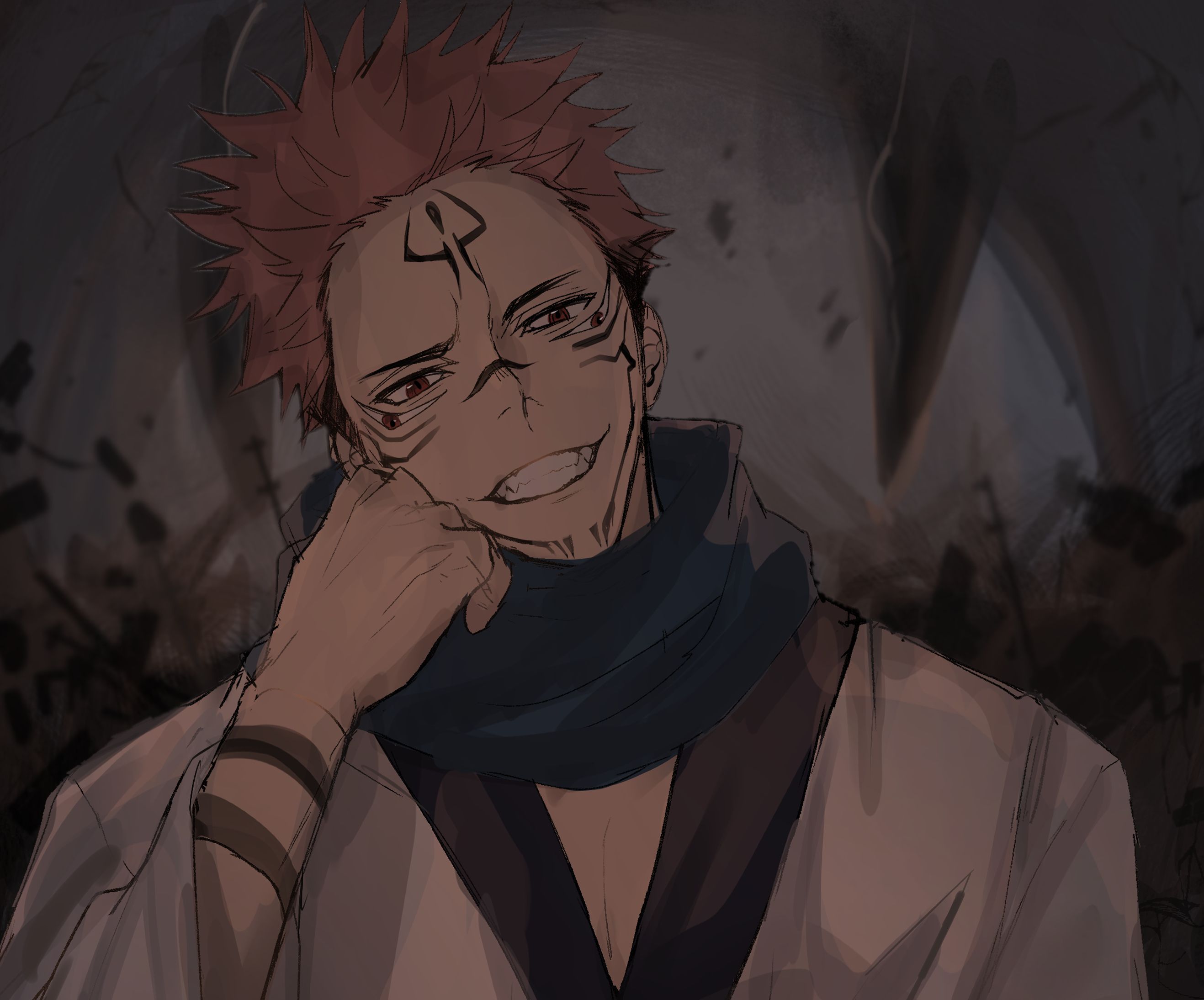 2635x2189 HD desktop wallpaper: Anime, Sukuna