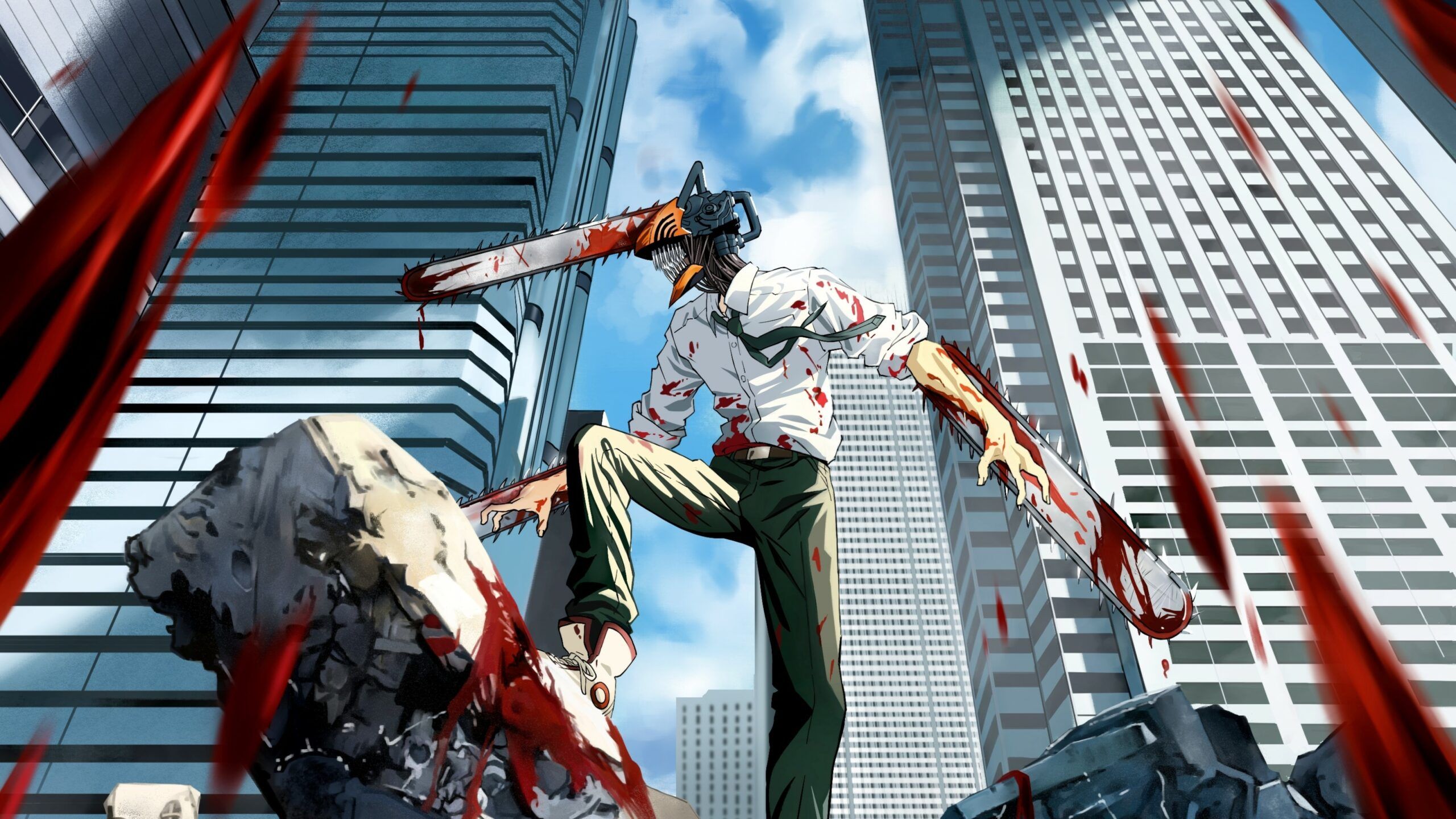 2560x1440 Chainsaw Man Desktop Wallpaper