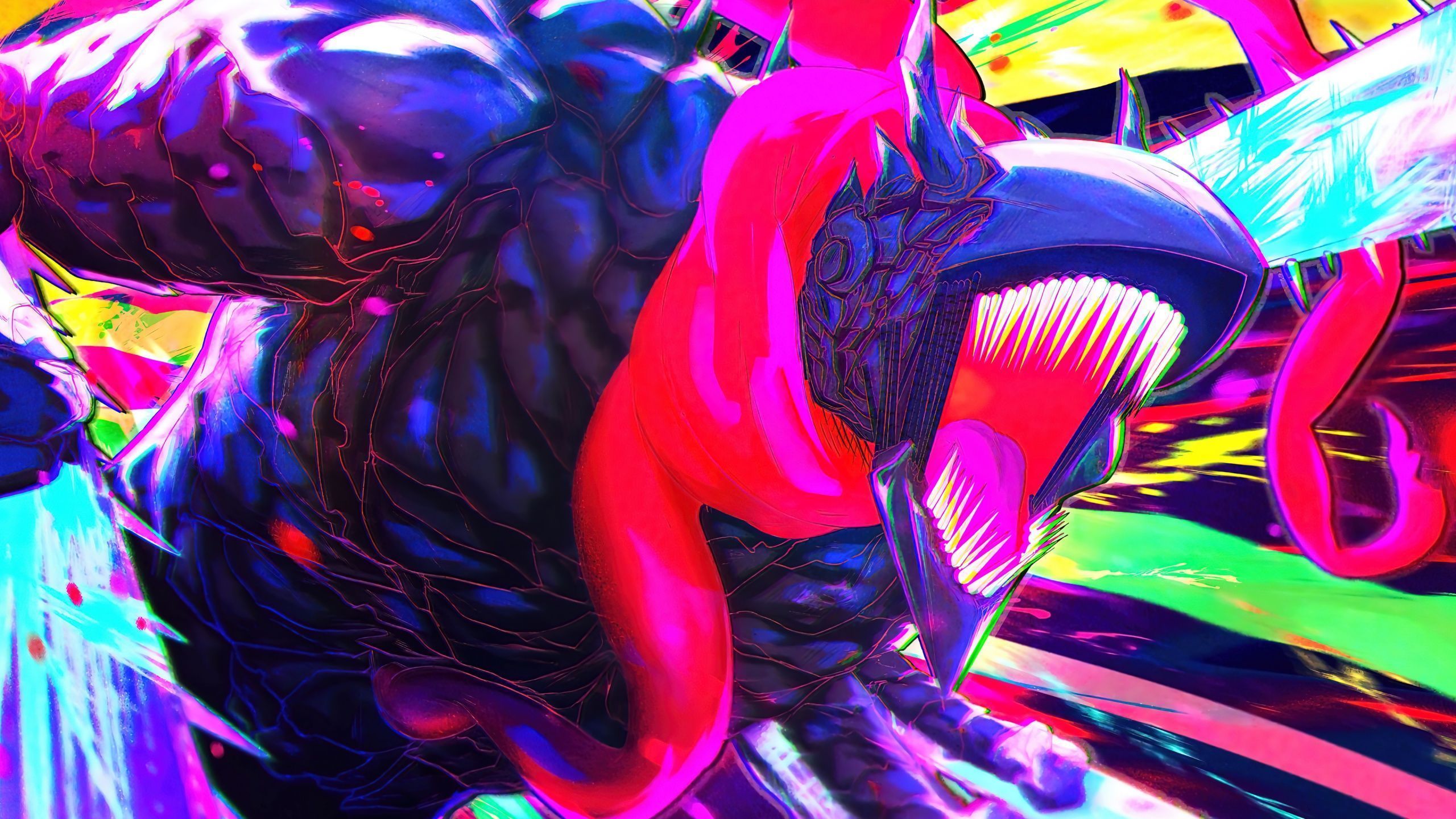 2560x1440 Denji Wallpaper 4K, Anime series