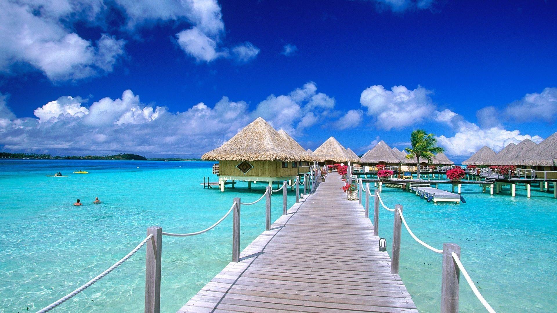 1920x1080 Tropical Beach Sunrise Hình nền Hình nền Hình ảnh HD https://wallpaperaccess.com/full/1194215.jpg