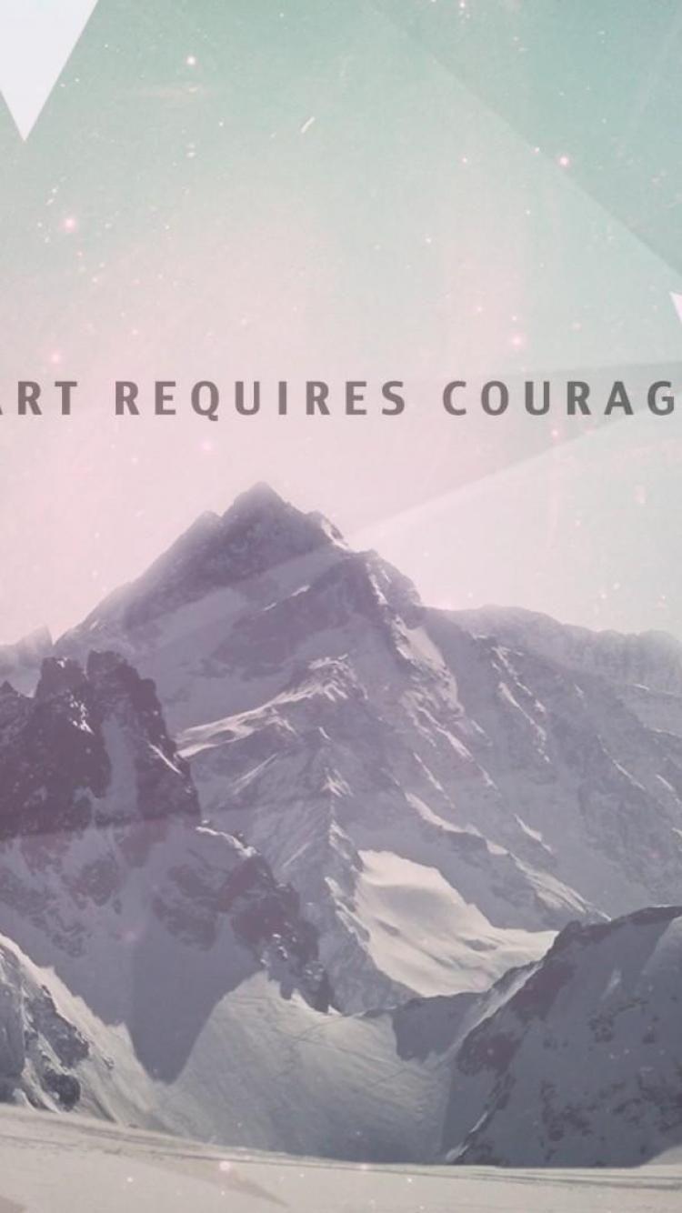 750x1334 Courage Wallpaper