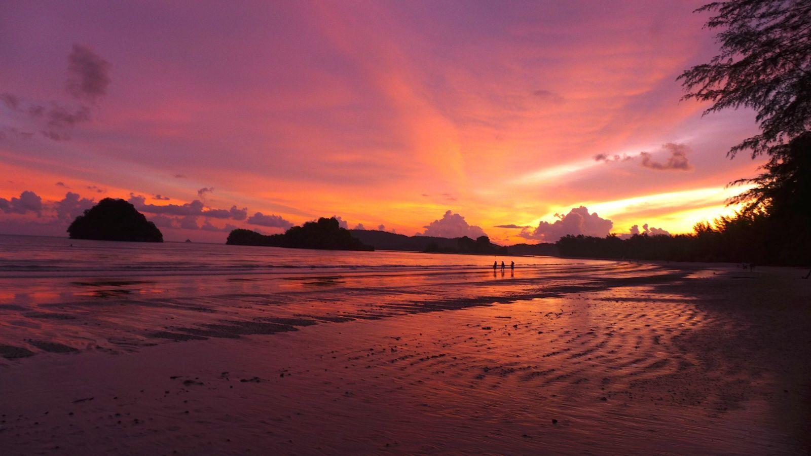 1600x900 Nature Sky Sea Landscape Ocean Clouds Sunset Mountains Beach