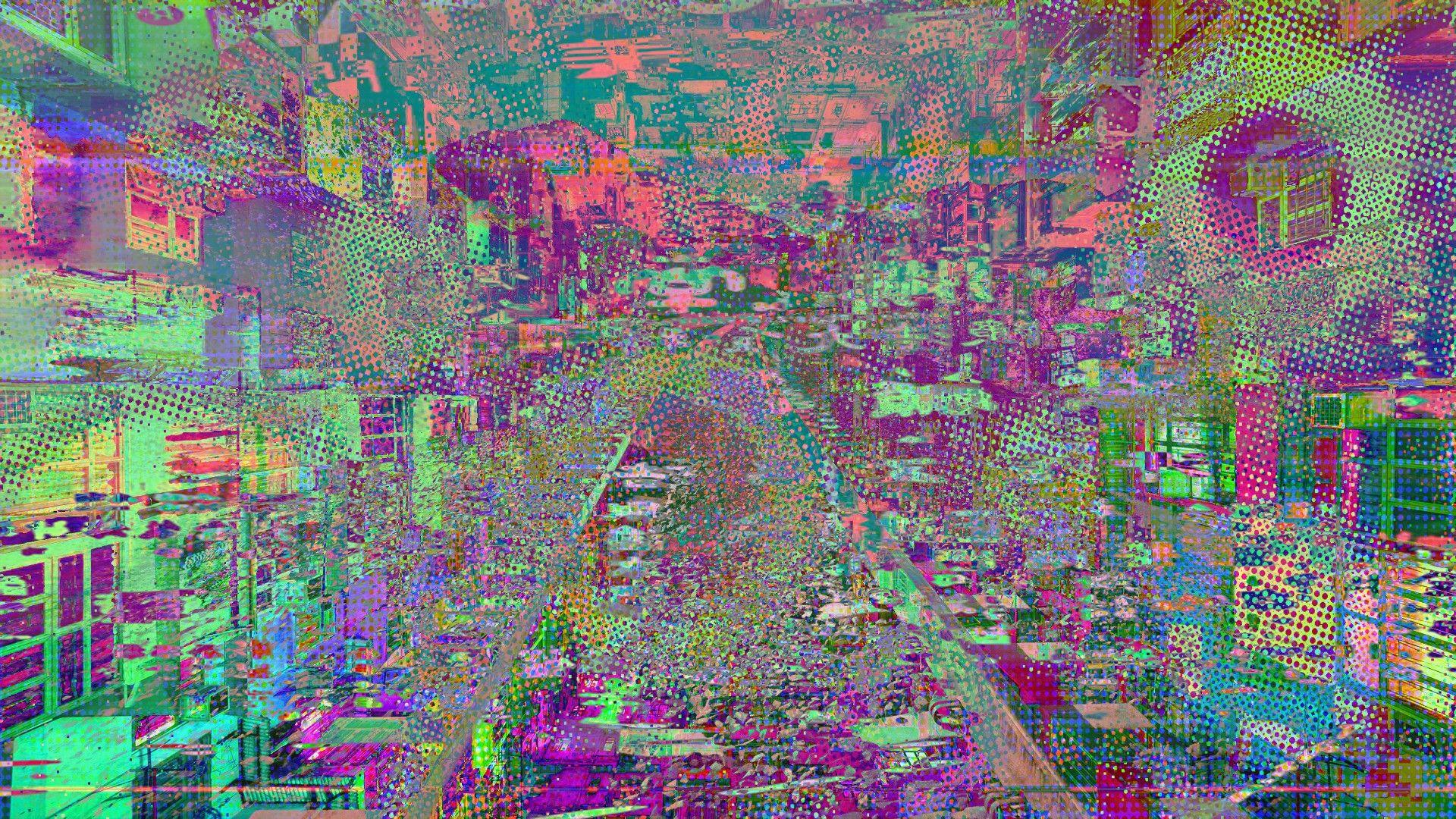 1920x1080 Glitch backgroundDownload free cool HD wallpaper