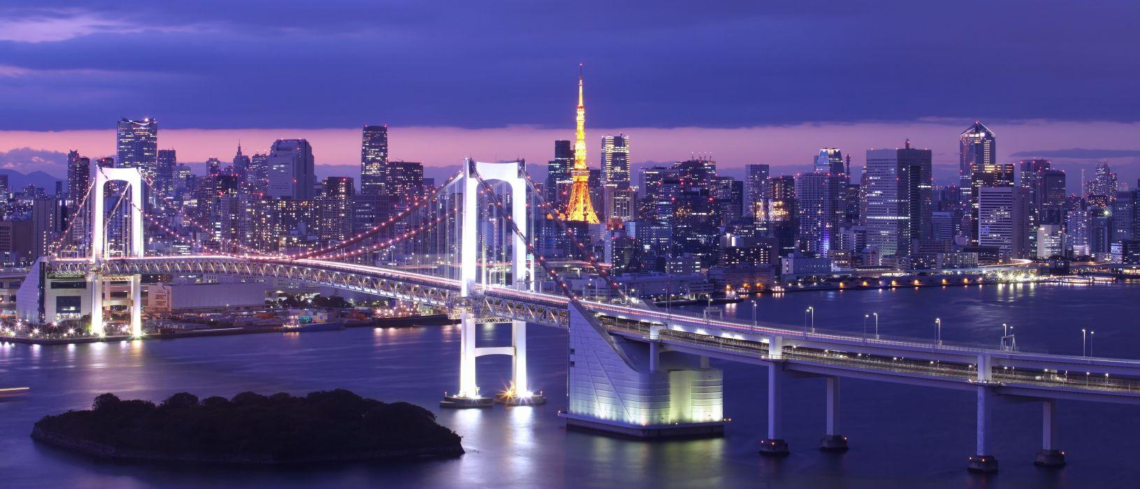 Rainbow Bridge Tokyo Japan Wallpapers Top Free Rainbow Bridge Tokyo Japan Backgrounds Wallpaperaccess