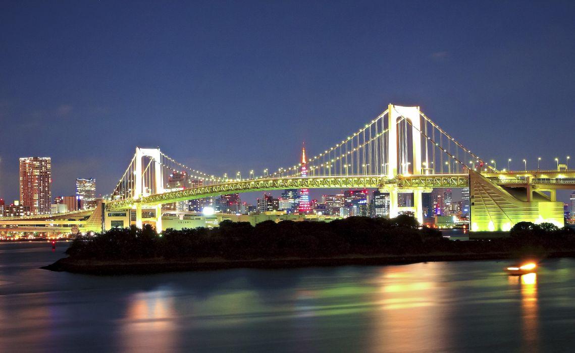 1139x700 Rainbow Bridge Minato Tokyo Japan wallpaperx2343