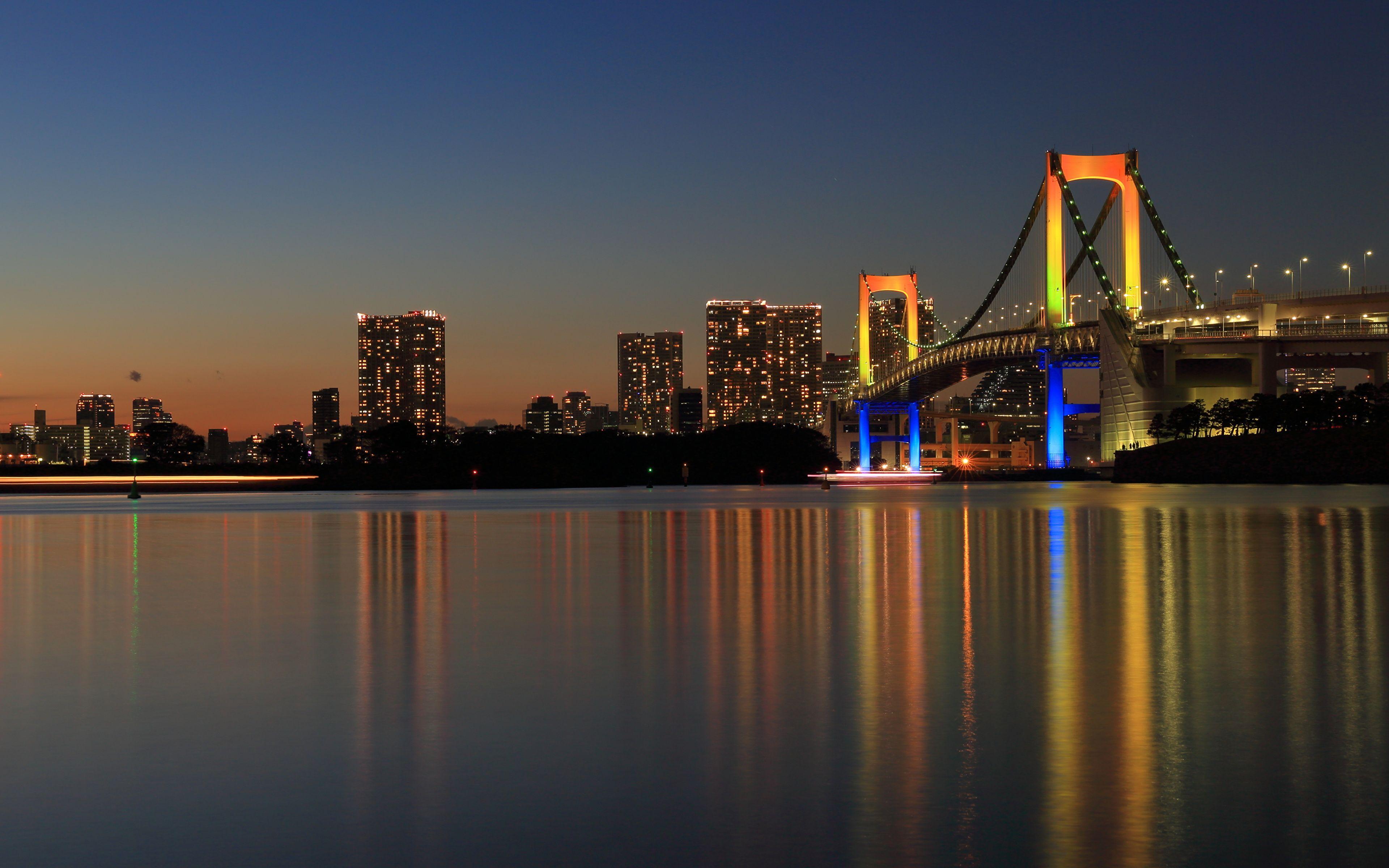 Rainbow Bridge Tokyo Japan Wallpapers Top Free Rainbow Bridge Tokyo Japan Backgrounds Wallpaperaccess