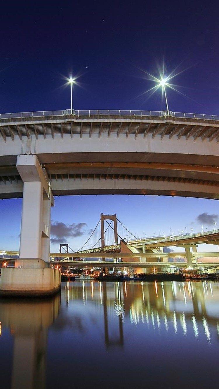 750x1334 Rainbow Bridge Tokyo Japan iPhone iPhone 6S