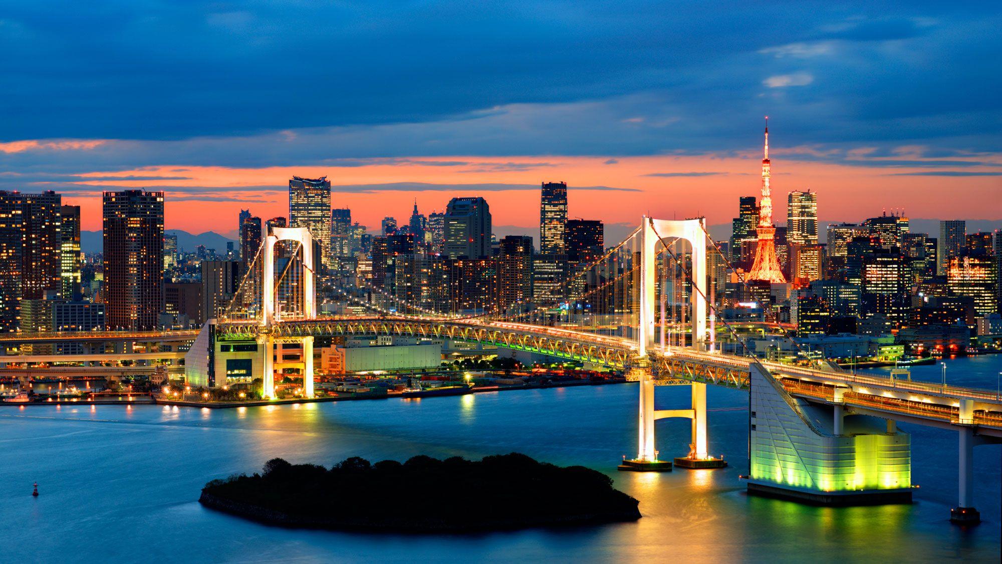 Rainbow Bridge Tokyo Japan Wallpapers Top Free Rainbow Bridge Tokyo Japan Backgrounds Wallpaperaccess