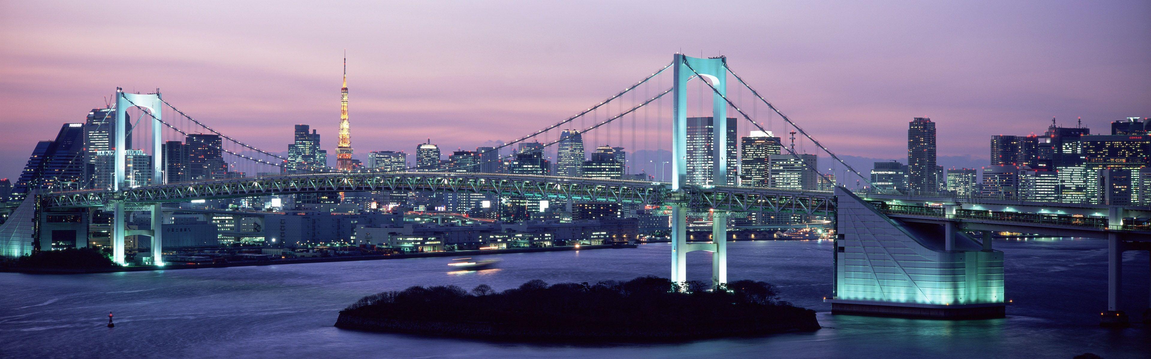 Rainbow Bridge Tokyo Japan Wallpapers Top Free Rainbow Bridge Tokyo Japan Backgrounds Wallpaperaccess