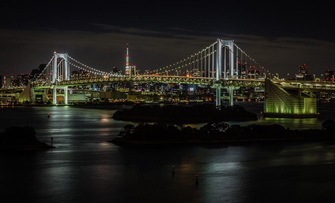 1153x700 Rainbow Bridge Tokyo Japan wallpaperx1243