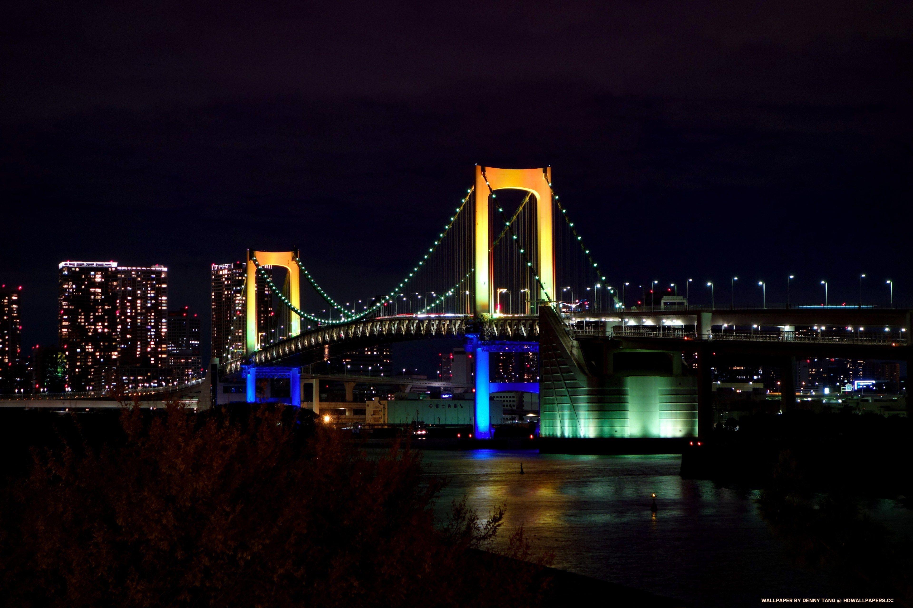 Rainbow Bridge Tokyo Japan Wallpapers Top Free Rainbow Bridge Tokyo Japan Backgrounds Wallpaperaccess