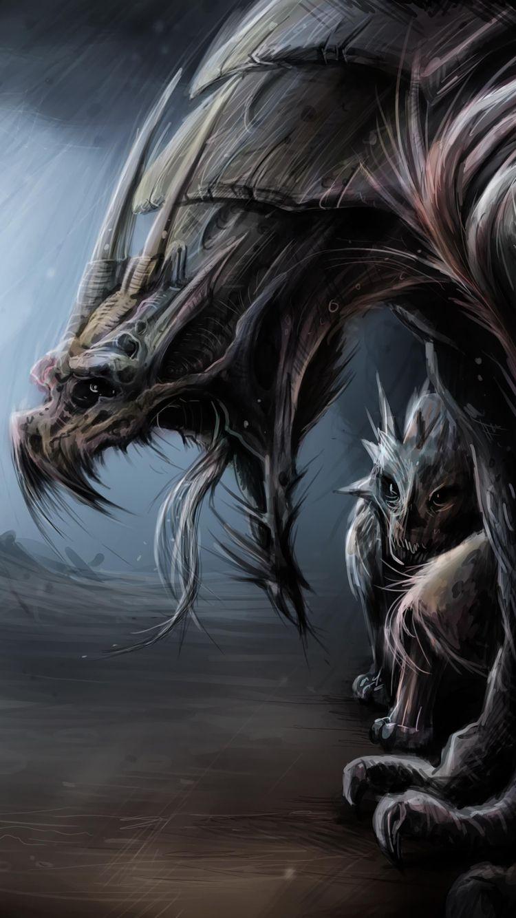750x1334 Chinese Dragon iPhone Wallpaper HD