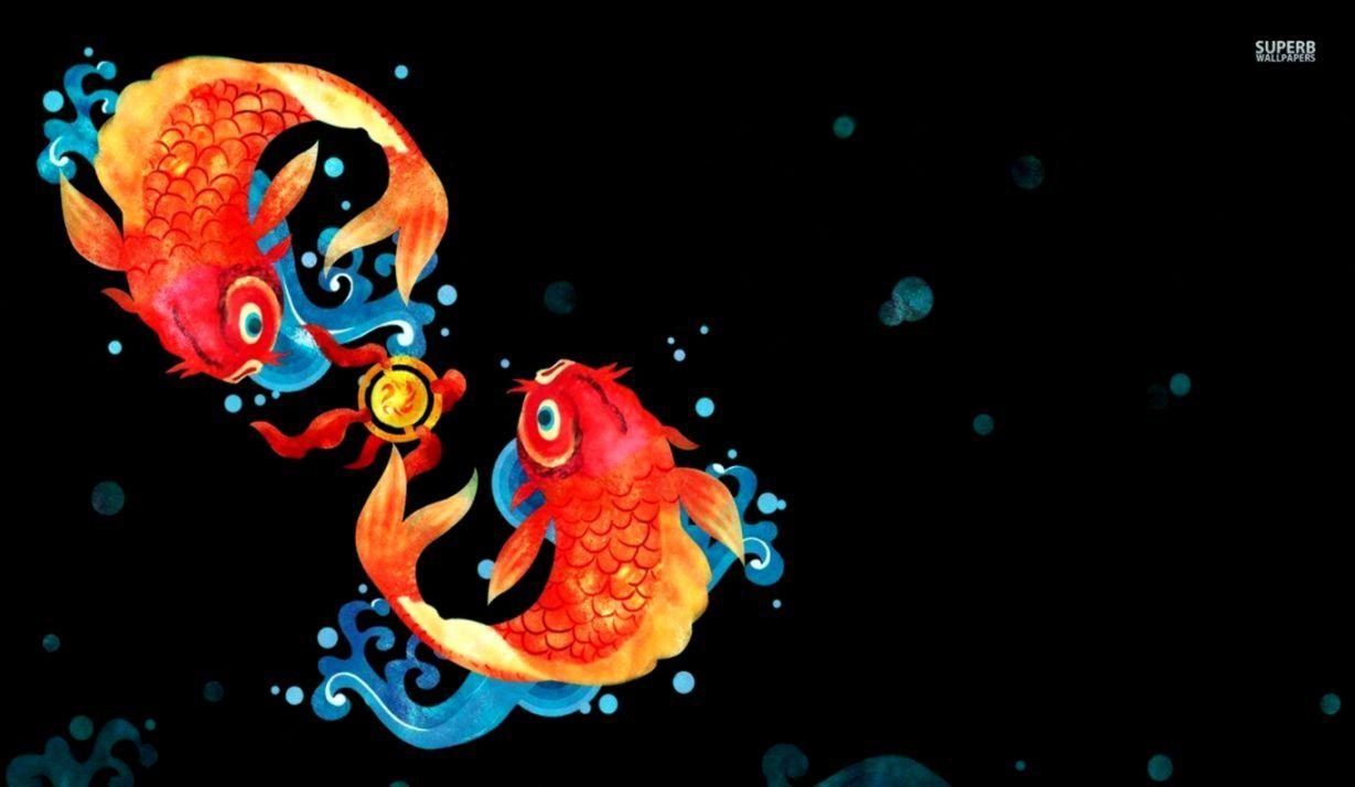 1229x714 Koi Fish Wallpaper Desktop