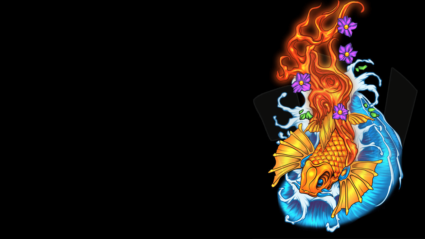 1366x768 Free download Koi Wallpaper [1366x768] for your Desktop