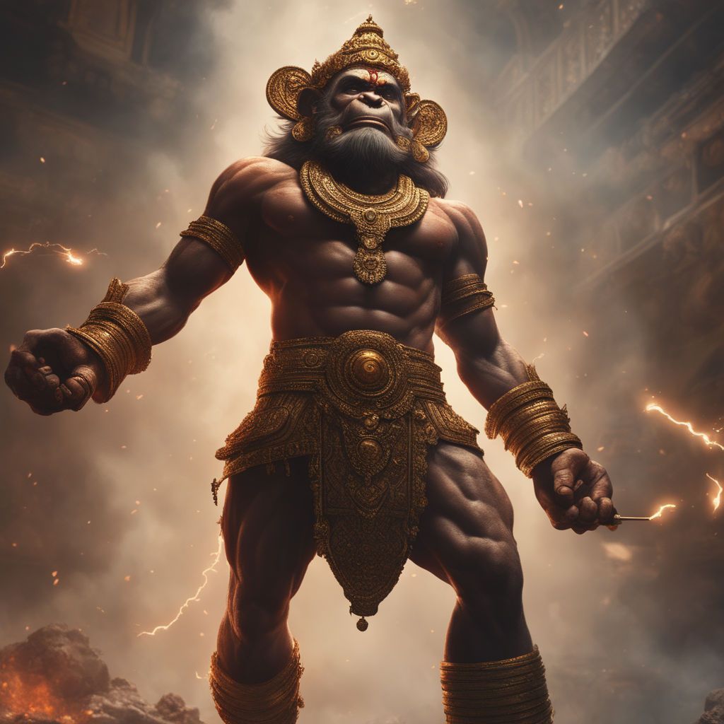 1024x1024 Hanuman MUSCULAR BULK as ramayan