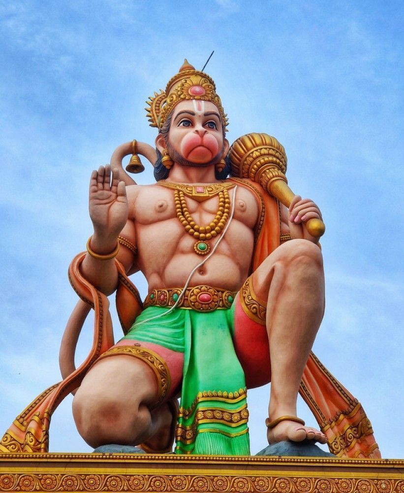 821x1000 Lord Hanuman HD Matte Finish Poster