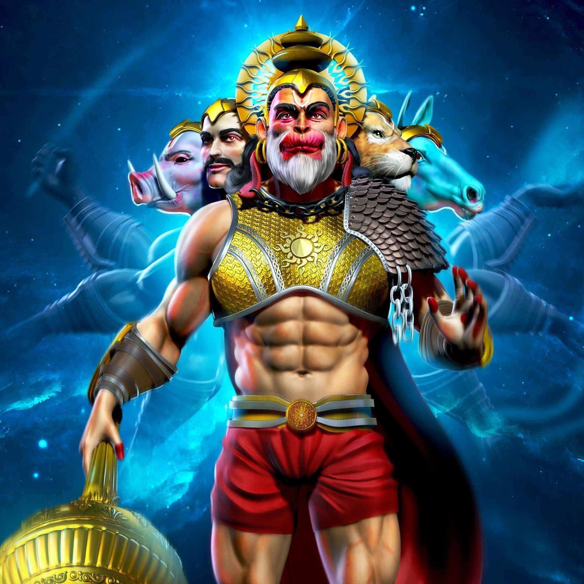 1920x1920 Panchmukhi hanuman