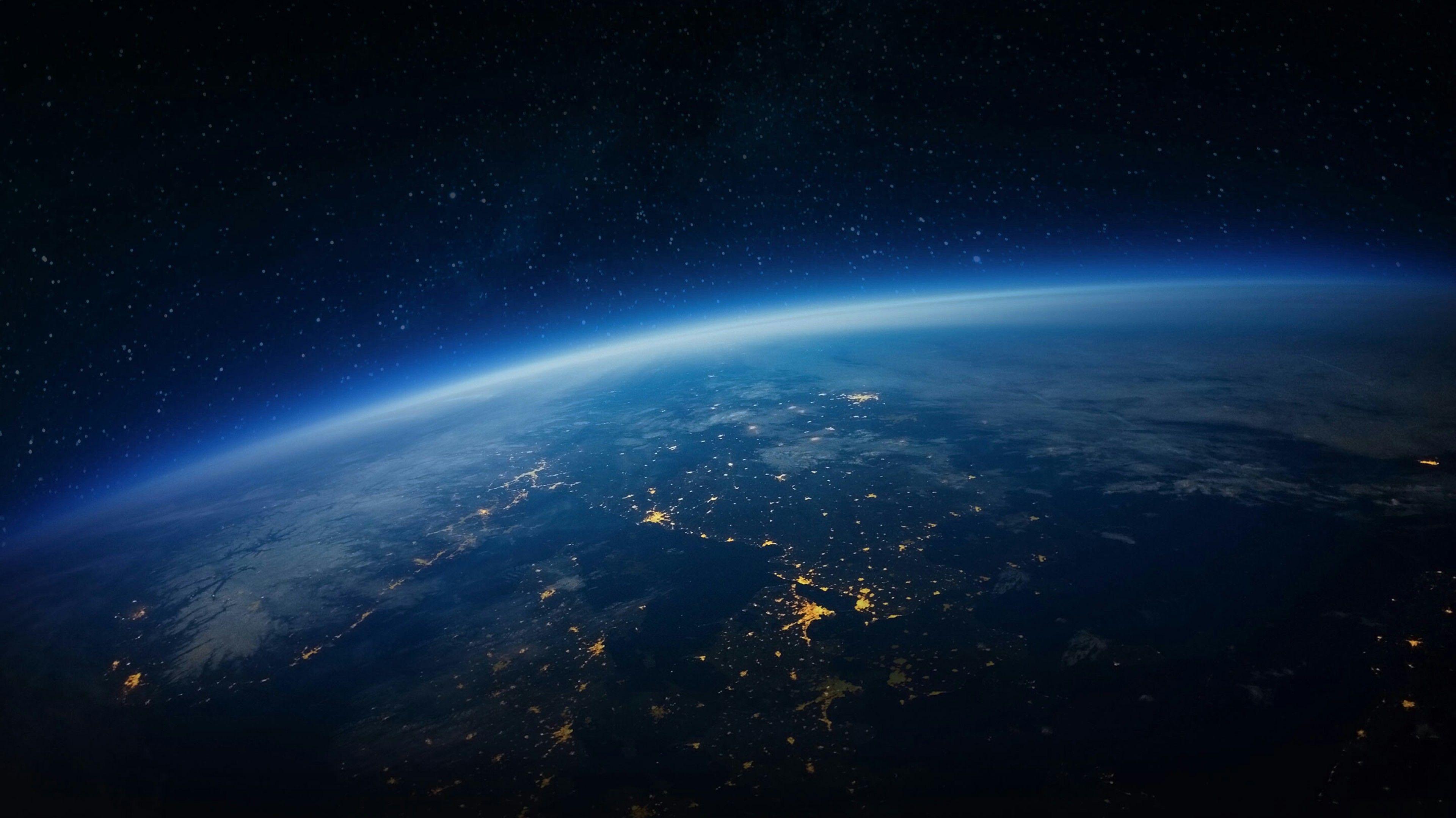3840x2160 Universe, Earth, Night, Cosmos, Space HD Wallpaper