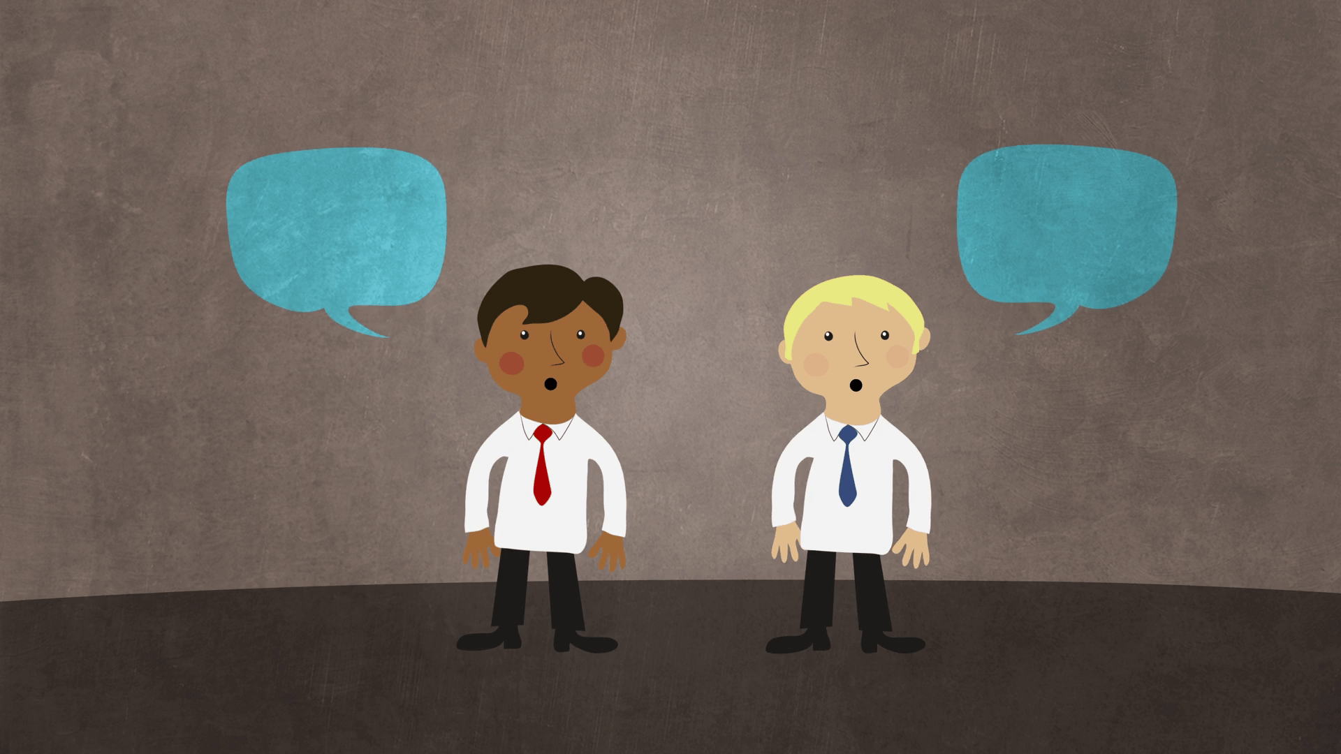1920x1080 Best Two business men talk together with bubble speech