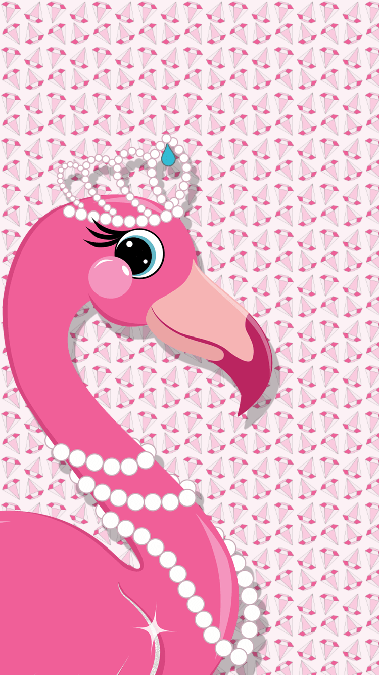 750x1334 Flamingo Pink Wallpaper
